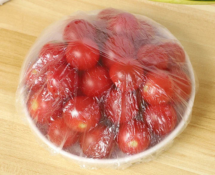 100pcs Disposable Food Cover Hats Fruit Cover Elastic