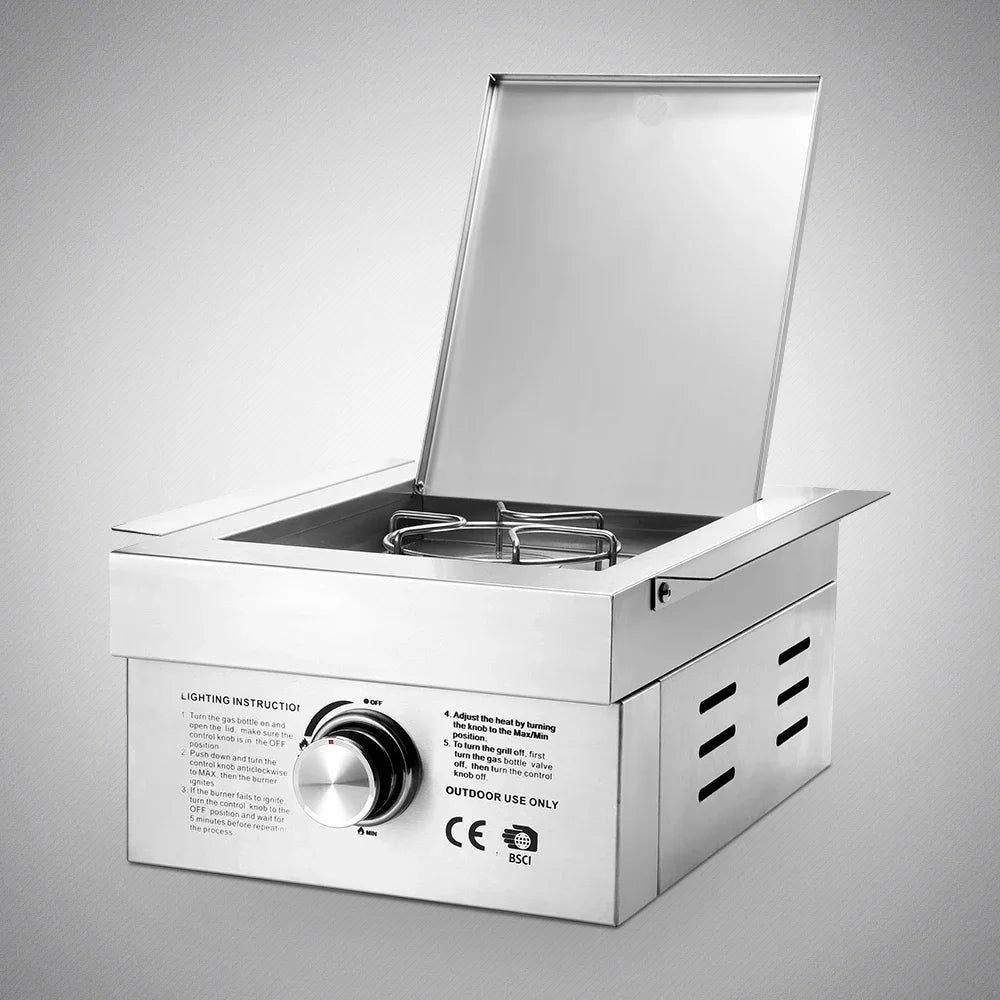 Premium 304 Stainless Steel Outdoor Grill Built-In Tabletop
