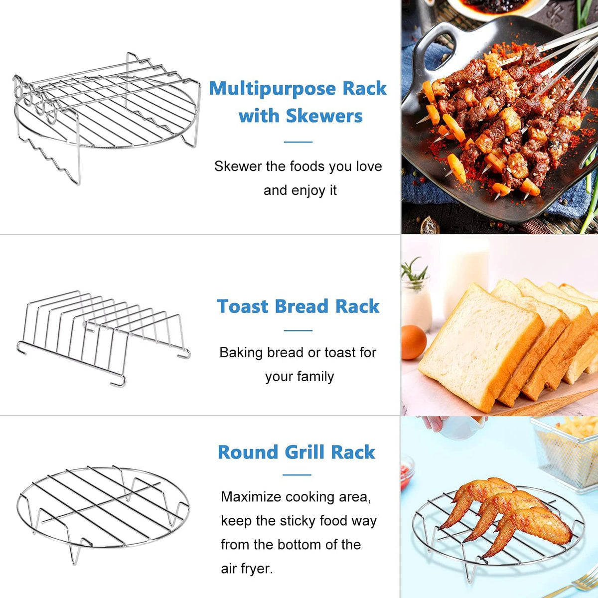 Inch Air Fryer Racks Air Fryer Universal Baking
