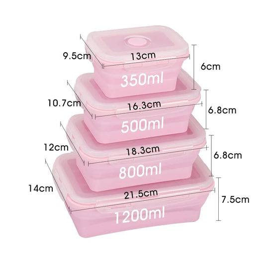 Collapsible Food Storage Containers Lids & Vent 11