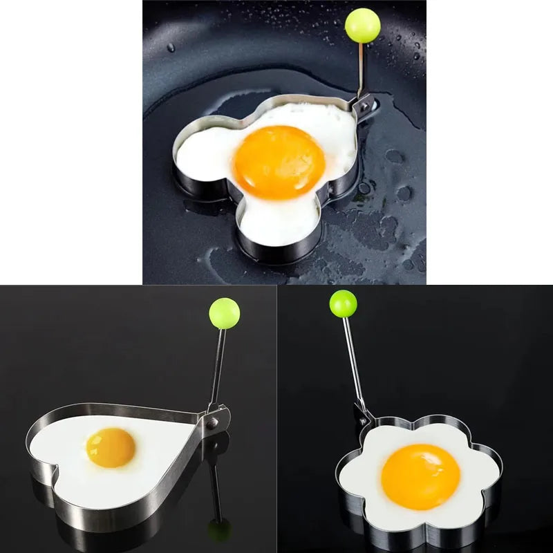 1-5pcs Stainless Steel Fried Egg Shaper Pancake Ring