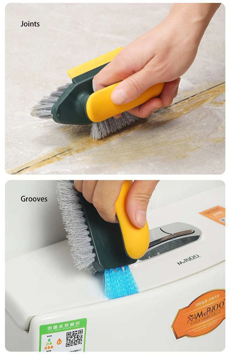 In Brush Squeegee Gap Groove Cleaning Glass Scraper