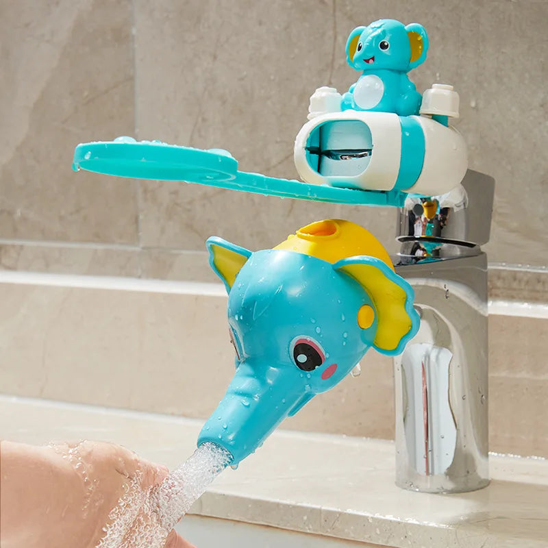 Children Cartoon Faucet Extender Bath Toys Kids Hand