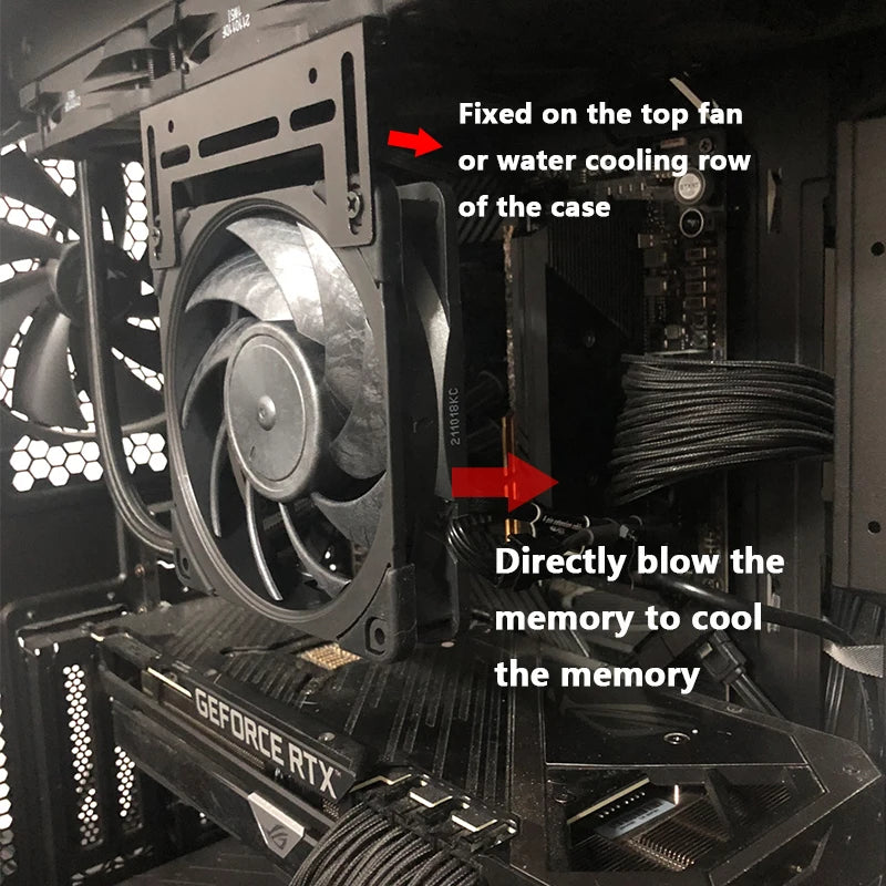 14cm Fan Cooling Bracket Memory Overclocking Chassis Memory