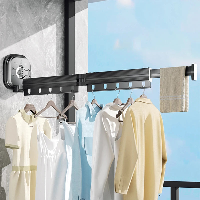 White No Punching Drying Rack Suction Cup Drying