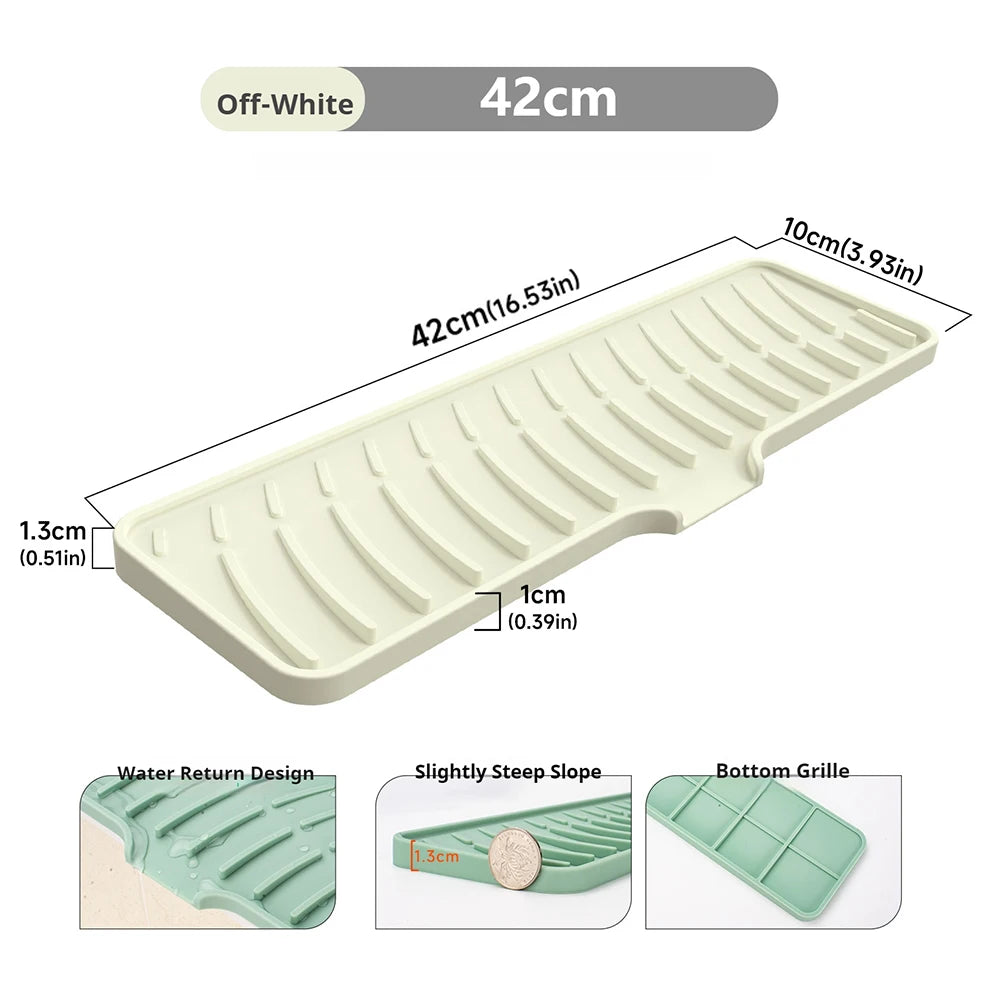 Faucet Silicone Mat Bathroom Anti-Slip Sink Drain Mat