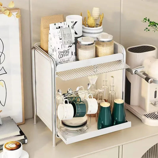 Drawer Organizer Deluxe Desktop Makeup Organizer Shelf Dustproof