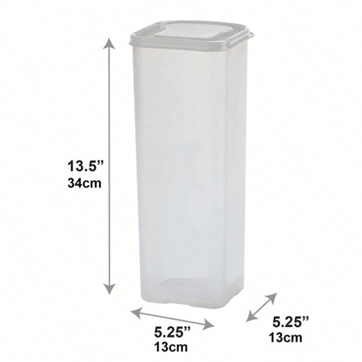 Empty Airtight Bread Box Cabinet Plastic Food Storage
