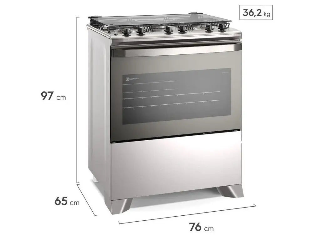 Electrolux 5-Burner Stainless Steel Gray Efficient Fe5ig Cooker