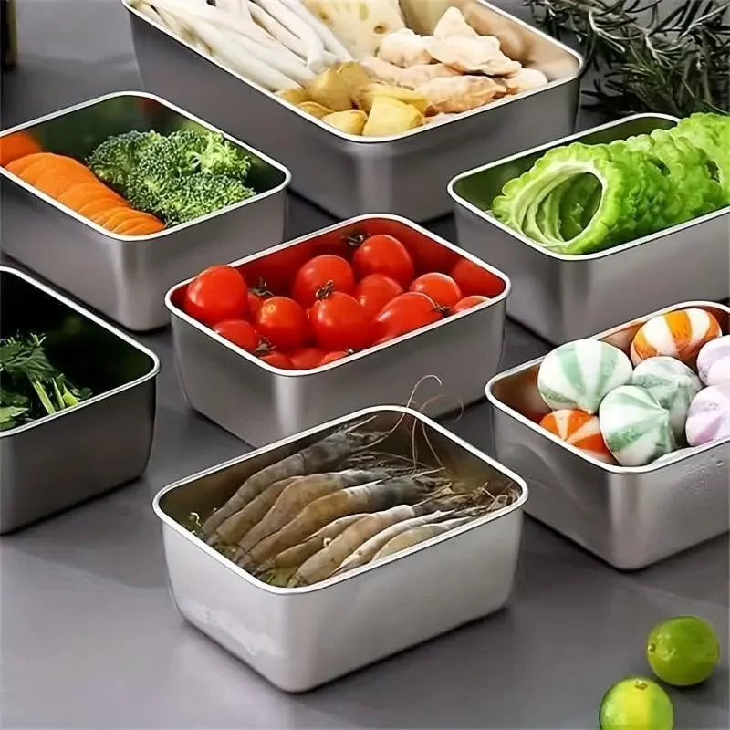 4pcs Food Storage Containers Lids Meal Containers Reusable