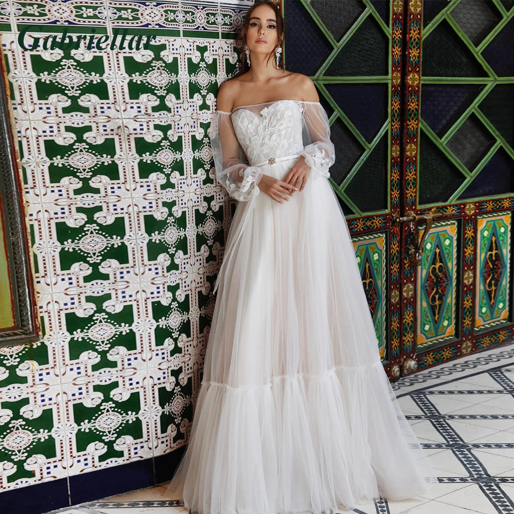 Gabriellar Attractive Wedding Dresses V-Neckline Sleeveless