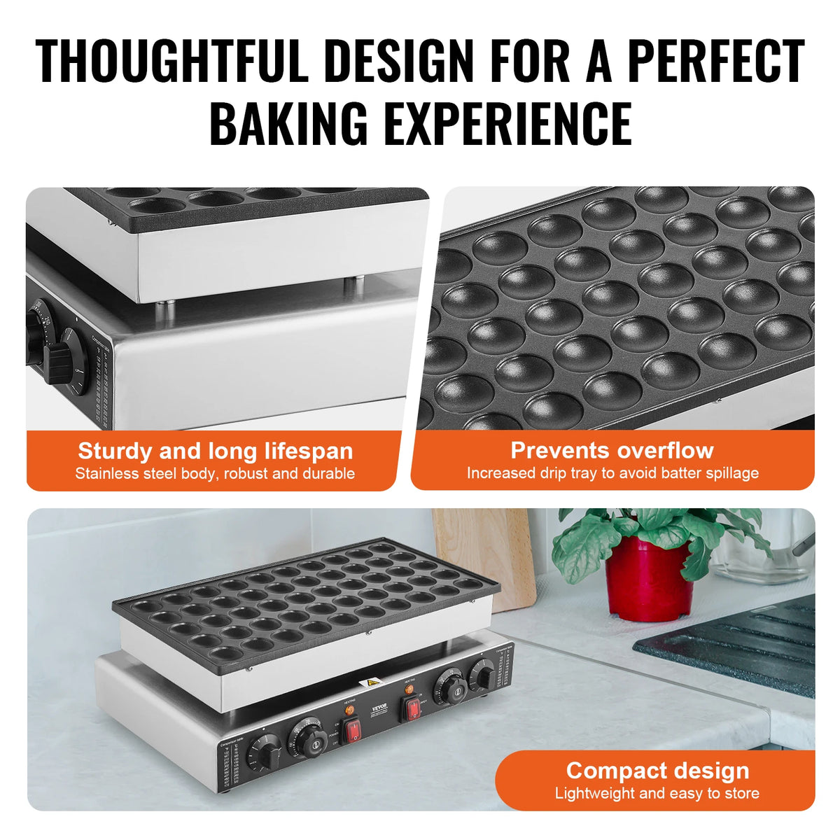 Succebuy 50pcs Mini Dutch Pancake Maker Dorayaki Baker