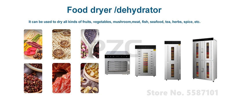 Commercial Industrial Fruit Food Dryer 32 48 80