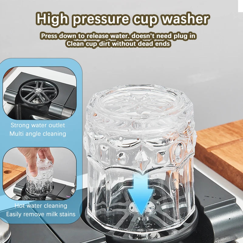 Shinesia Stainless Steel Waterfall Sink Digital Display Large