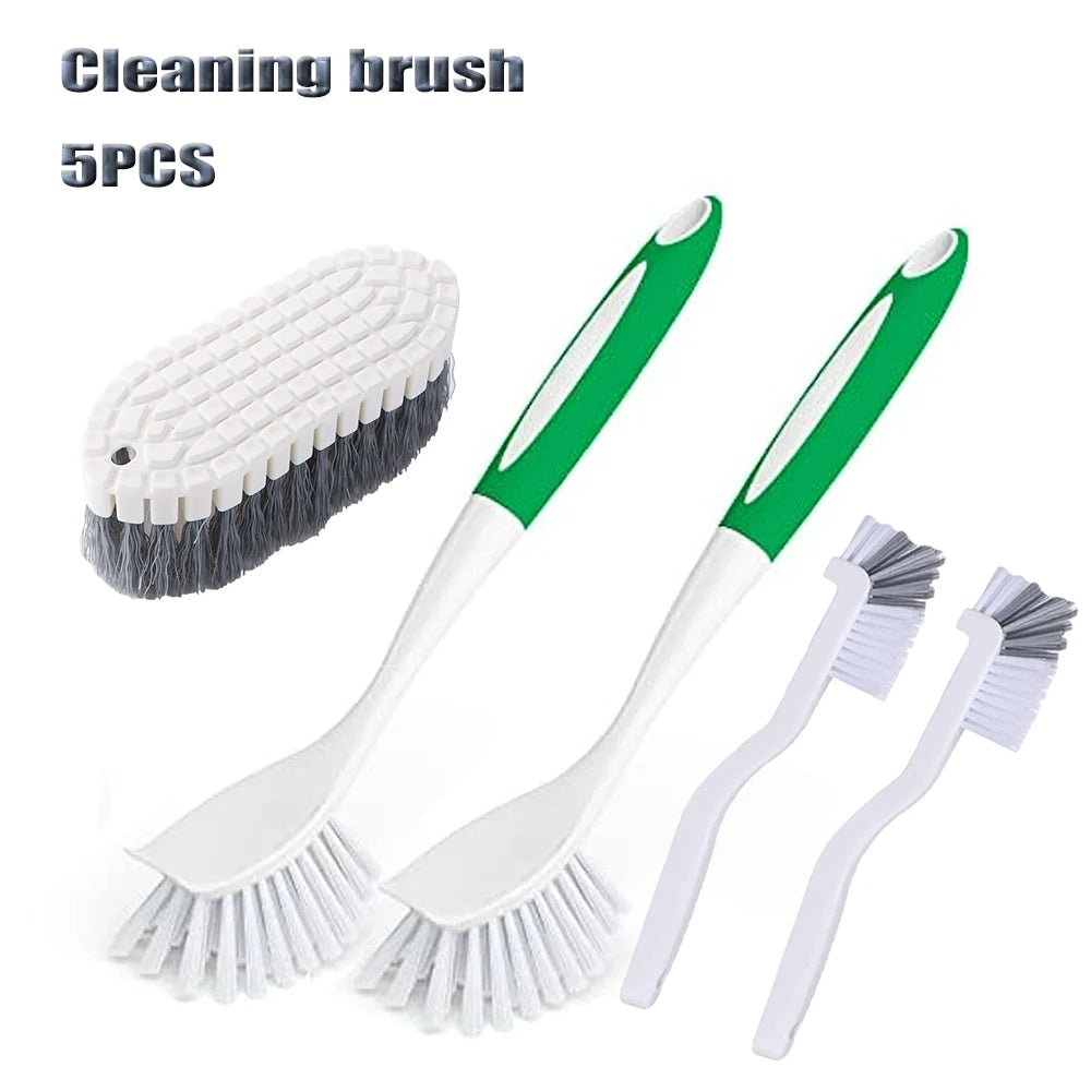 2/4/5/6pcs Cleaning Brush Pad Set Dish Scouring Pad for Cleaning Scouring Pad Kitchen Scrub Brush & Bendable Cup Brushes Dish