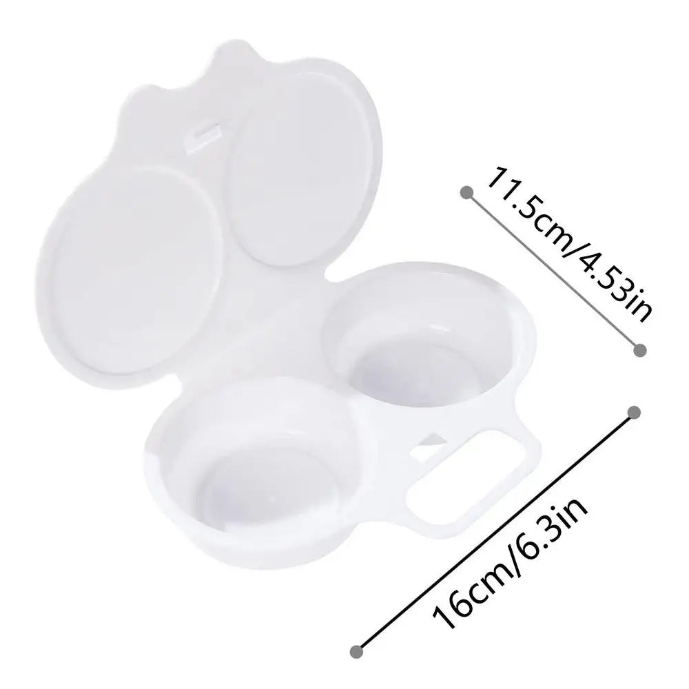 Food Grades Plastic Microwave Cooking Eggs Steamer Convenient
