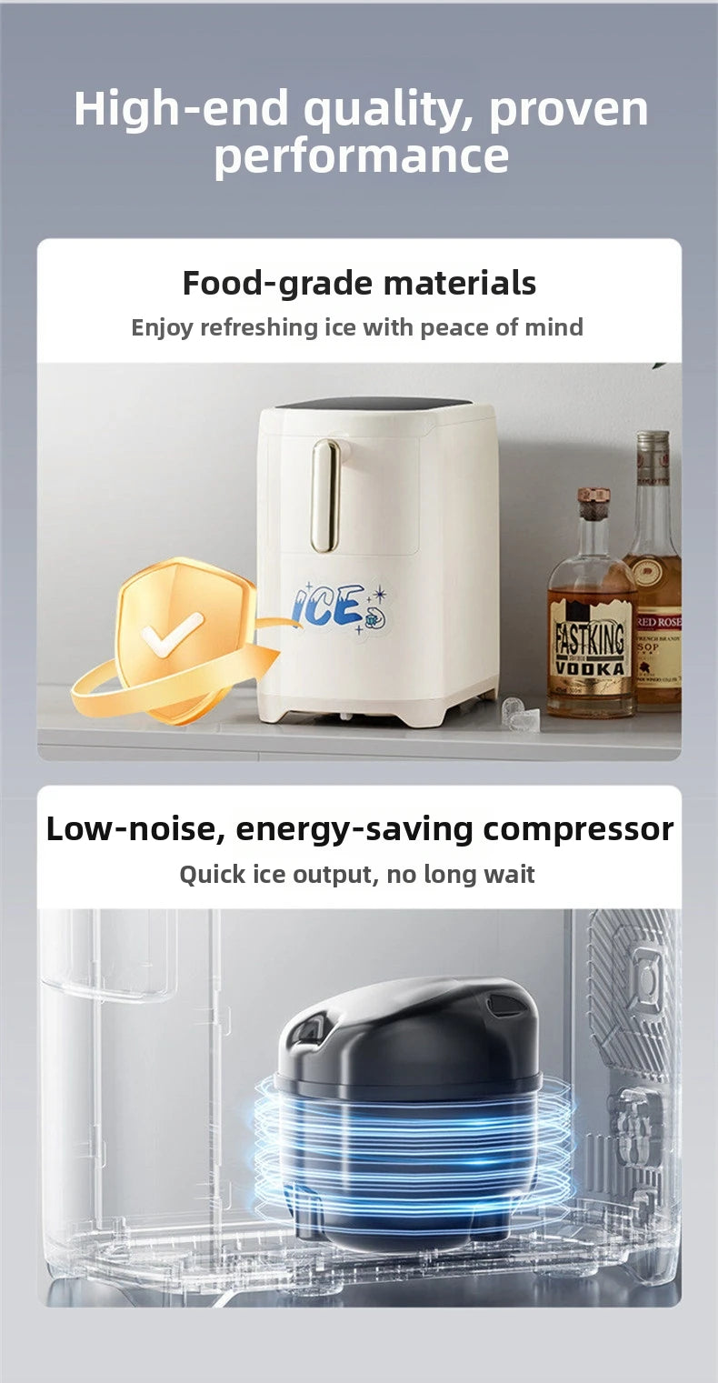Mini Ice Maker Machine Dorm Student Automatic Ice