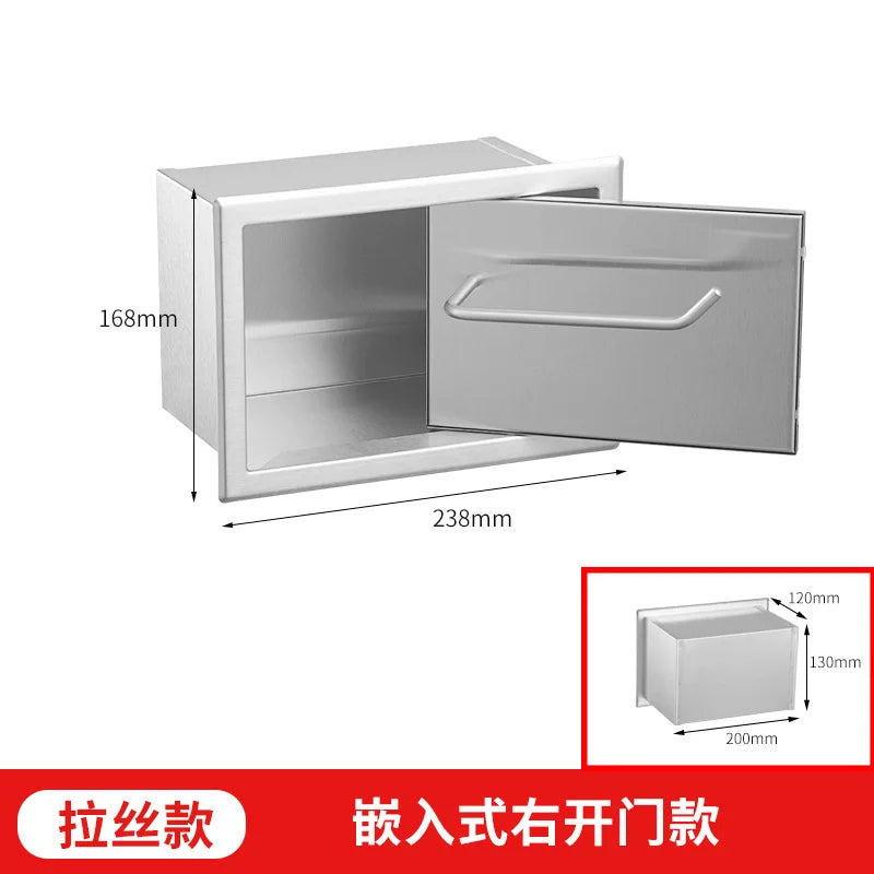Recessed Matte Black Recessed Toilet Paper Roll Holder