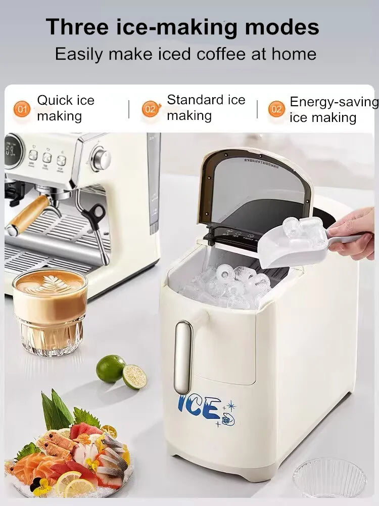 Mini Ice Maker Machine Dorm Student Automatic Ice