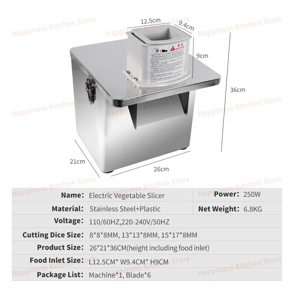 Commercial Electric Vegetable Cutter Wave Potato Slicer Large