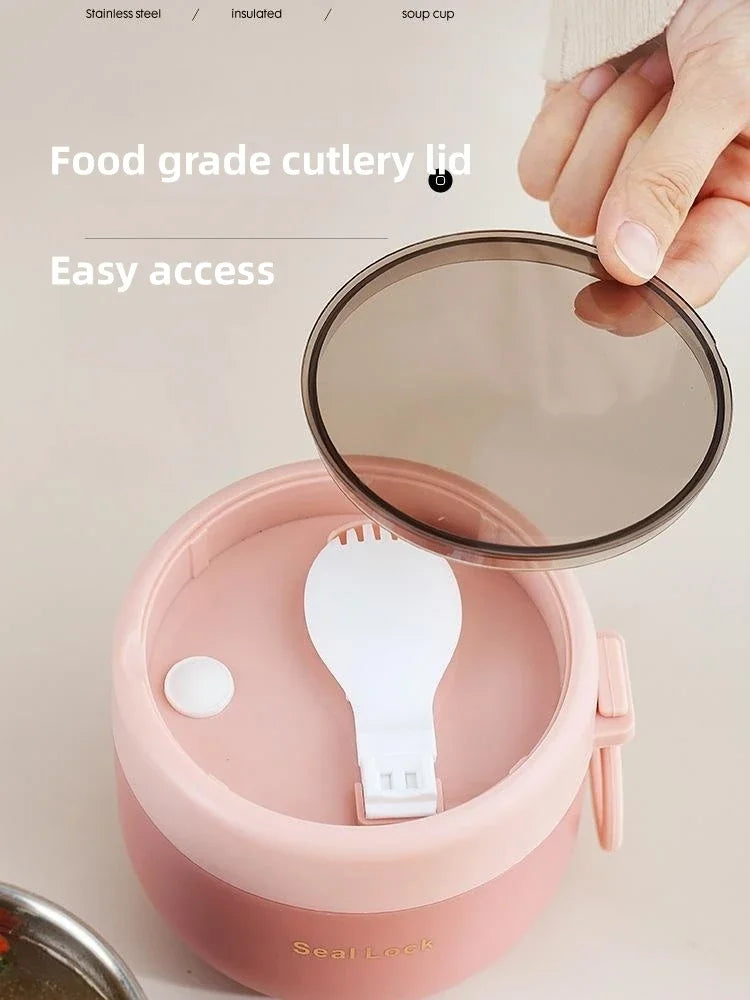 600ml 304 Stainless Steel Soup Noodle Bowls Lid