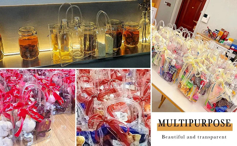 Clear Tote Bag Transparent Shopping Bags Shoulder Handbag