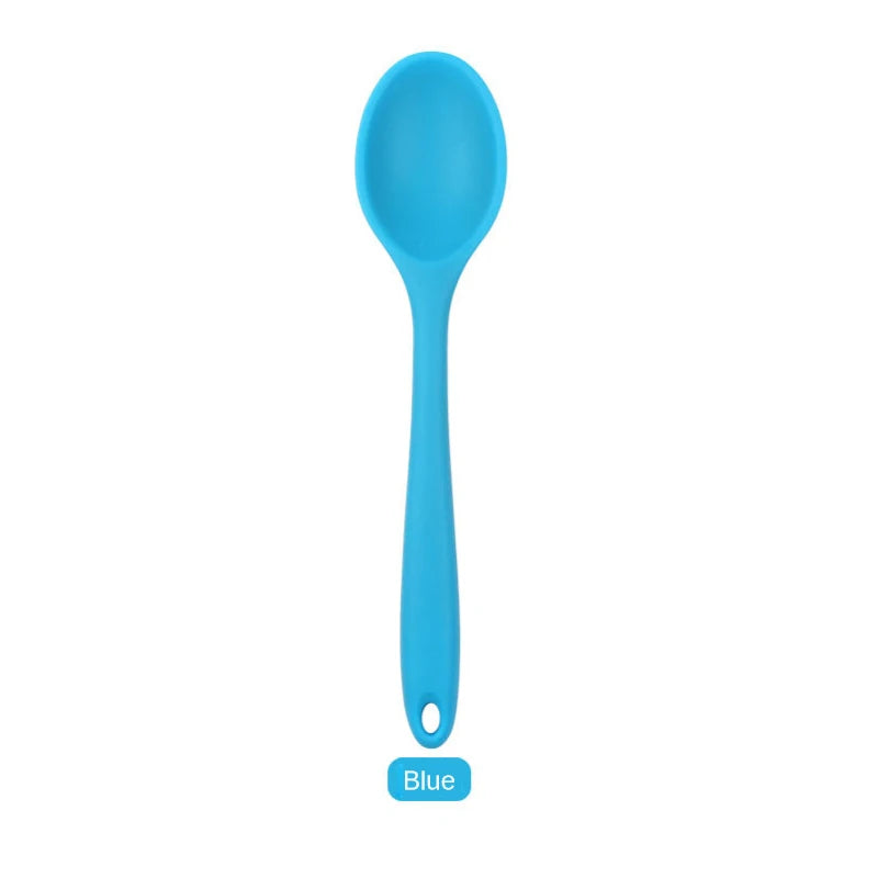 Silicone Spoon Integrated Rice Spoon Multicolor Silica Gel