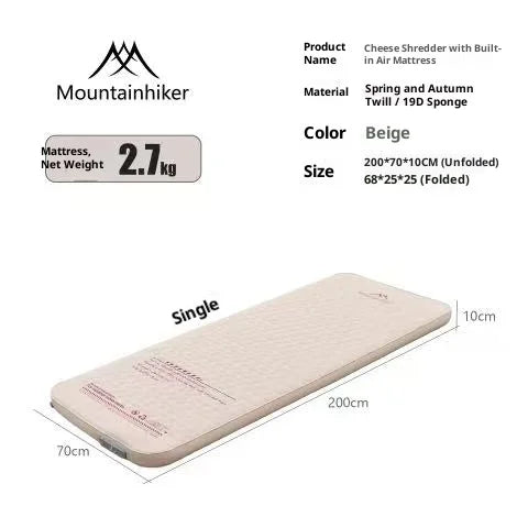 Thickened Sponge Pad Outdoor Mattress Integrated Air Pump