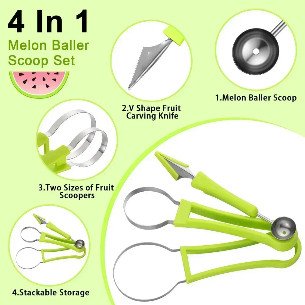 In Melon Cutter Scoop Fruit Carving Knife Fruit