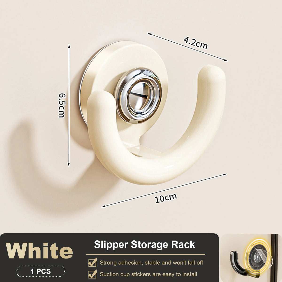 Slippers Rack No Punching Bathroom Simple Slipper Hook