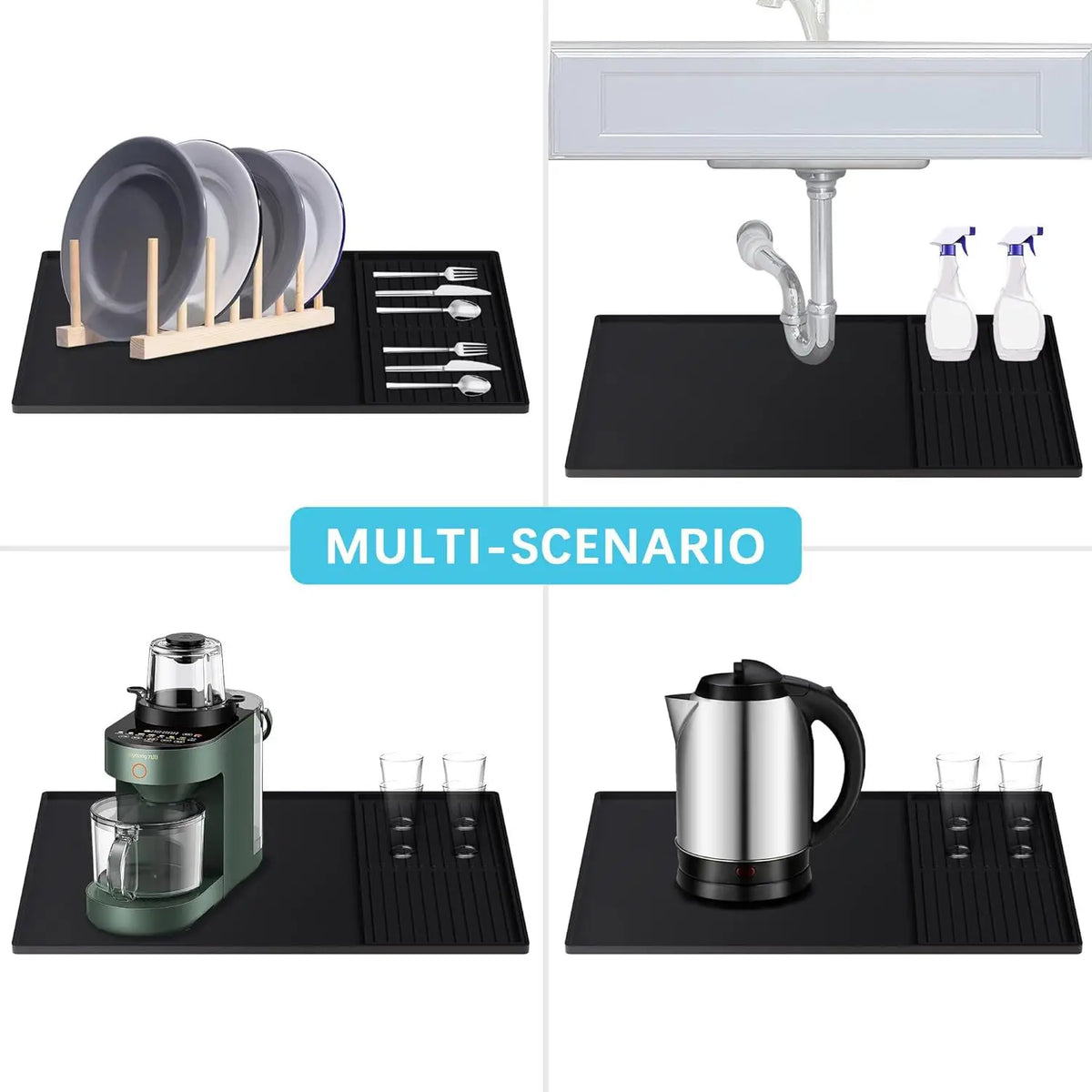 Htmck In Coffee Machine Silicone Mat Tray Bar