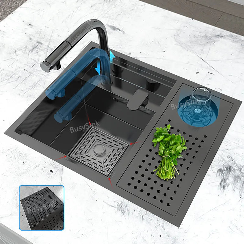 Hidden Apartment Bar Caravan Sink Stainless Steel Sink