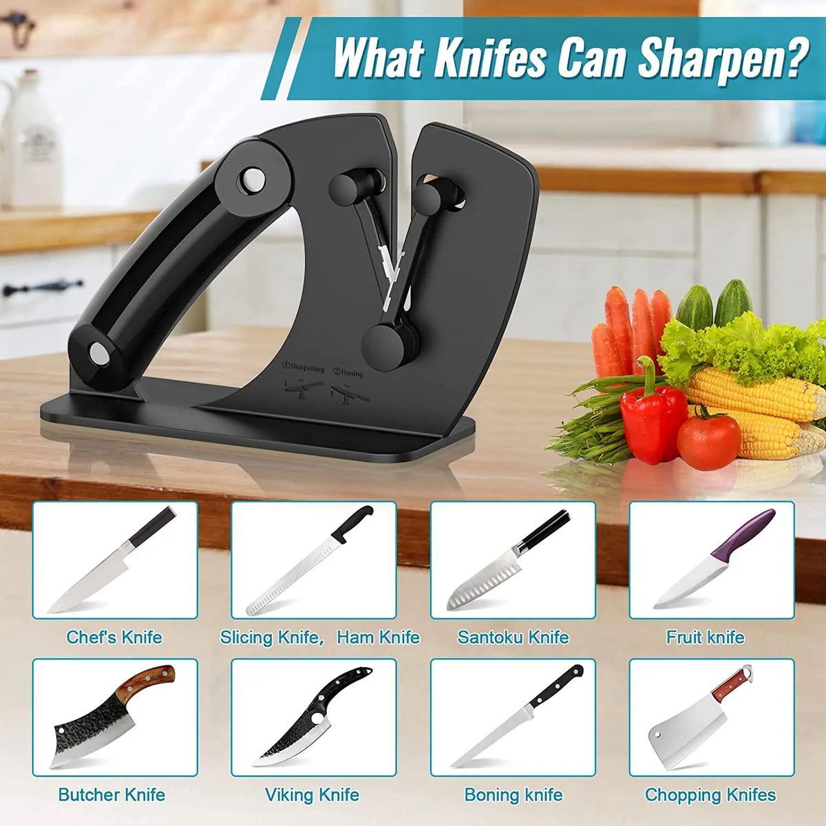 Knife Sharpener Sharpening Easy Safe Sharpening Chef Knife