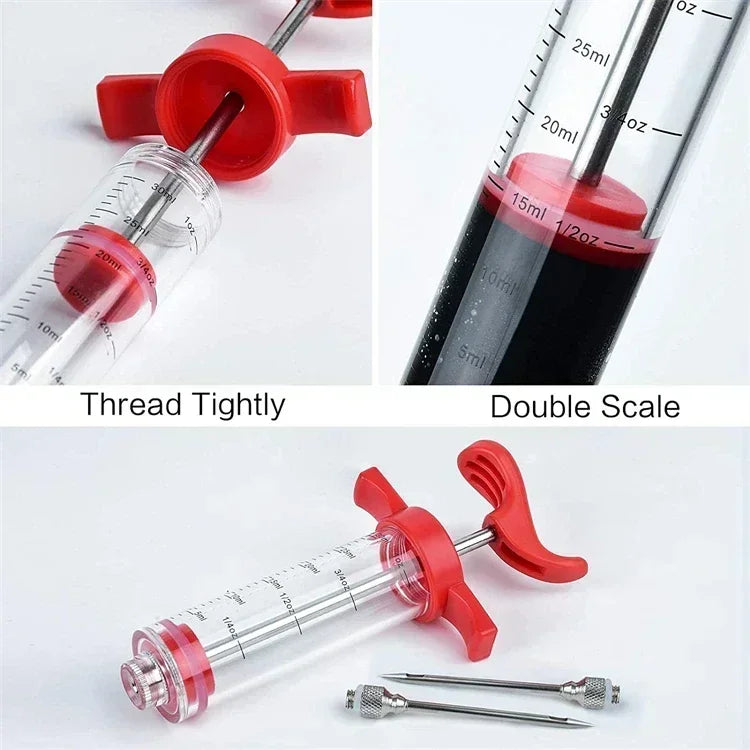 Meat Injector Syringe Marinade Flavor Injector Marinade Injector