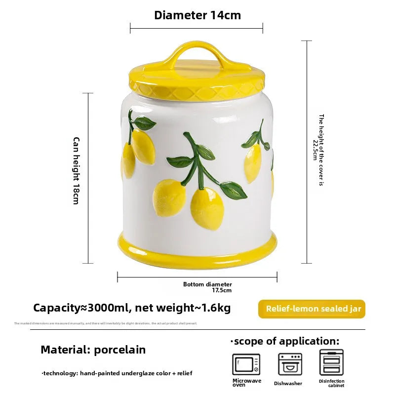 Creative Lemon Plate Ceramic Fruit Dish Ins Style