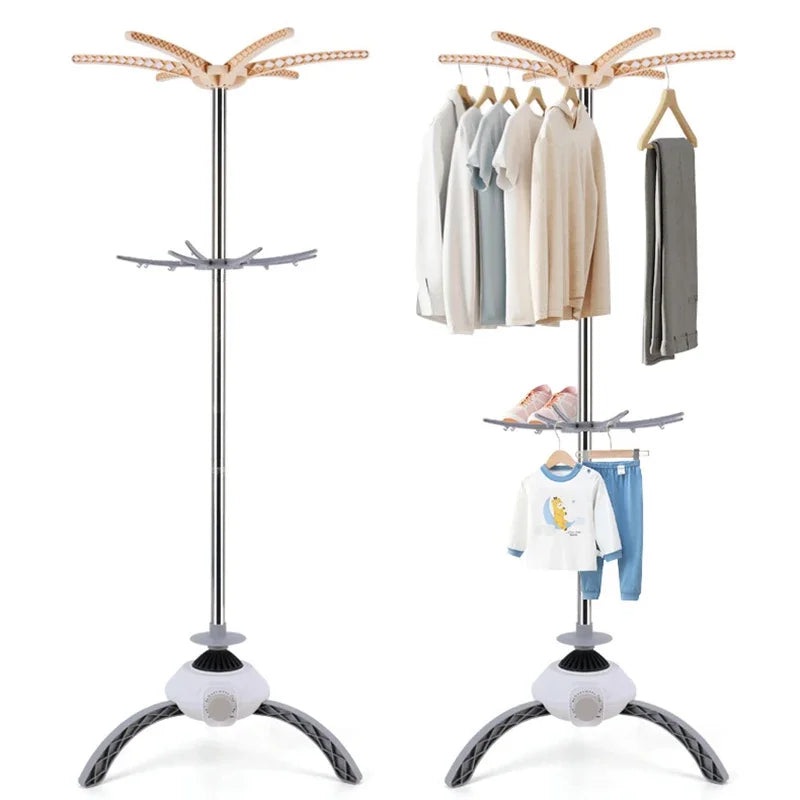 220v Electric Clothes Dryer Drying Rack Warm Air