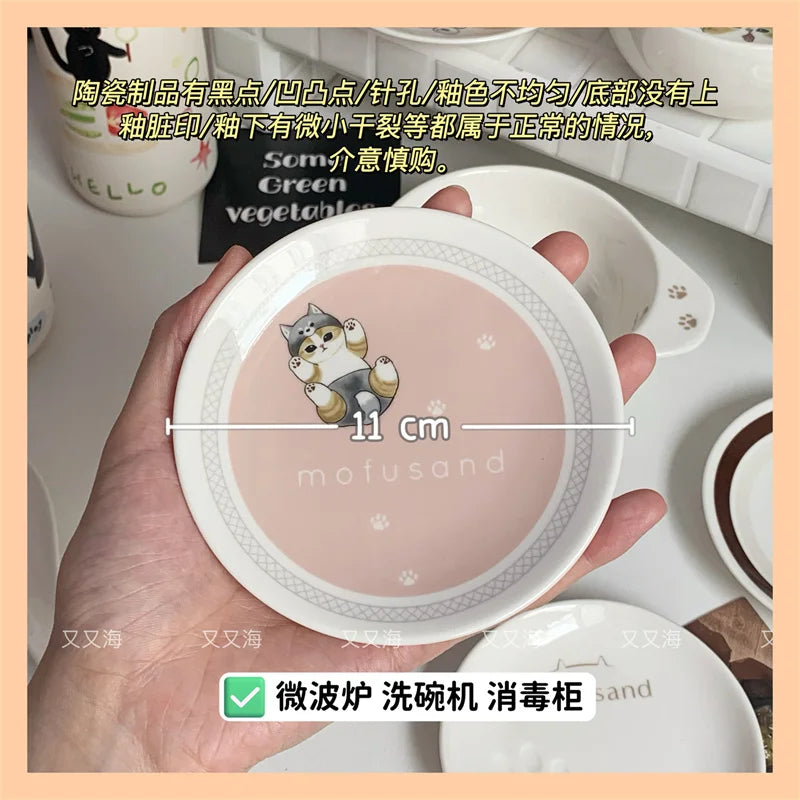 Adorable Ceramic Shark Dinnerware Small Bowl Soup Spoon