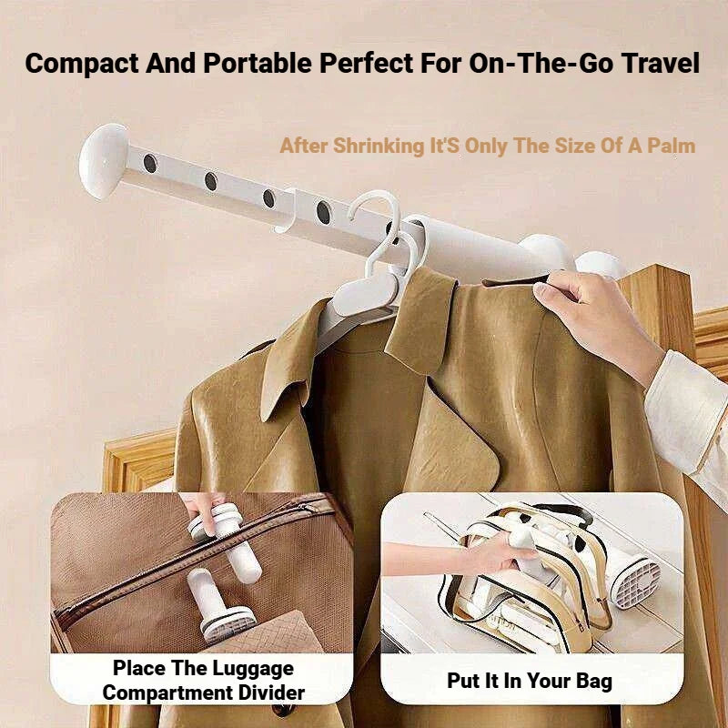 Retractable Clothes Drying Rack Folding Balcony Drying Pole