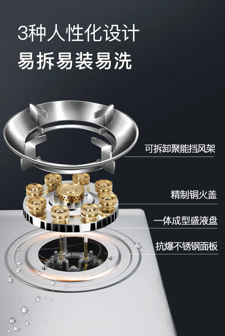 Built-In Kitchens Cookers Gas Stove Stove Stainless Steel