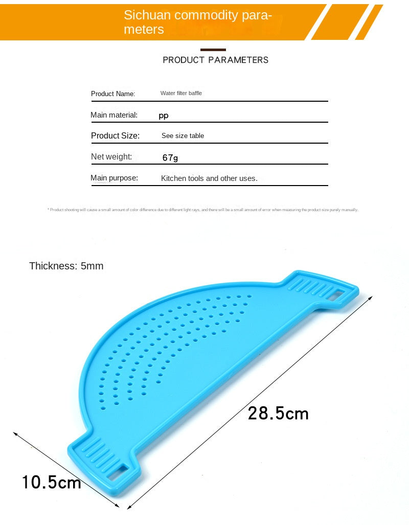 Pan Pot Strainer Plastic Pasta Spaghetti Practical Draining
