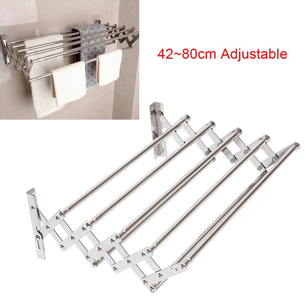 Stainless Steel Wall Mounted Laundry Drying Rack Length