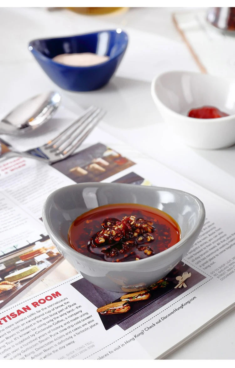 Ceramic Dipping Bowls Soy Sauce Dish Dip Bowls