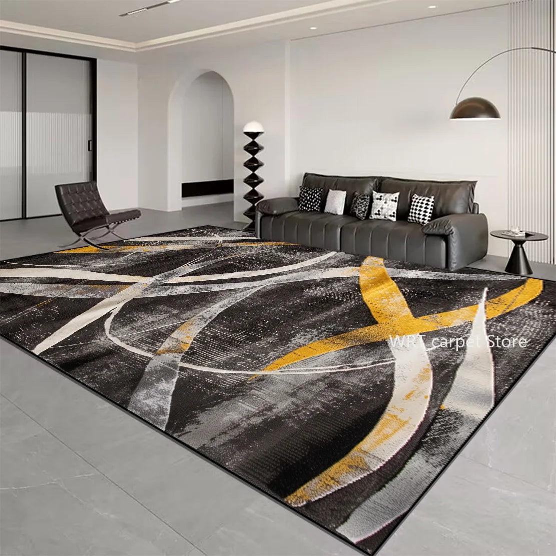Nordic Light Luxury Stripes Carpet Living Room Decor