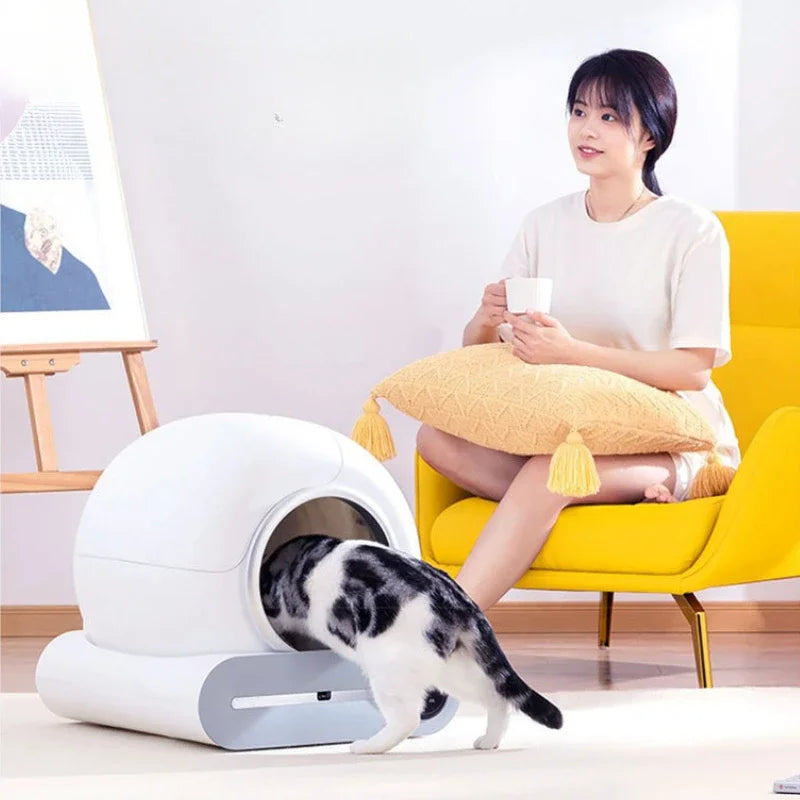 Smart Cat Litter Box Pets Automatic Cleaning Electric
