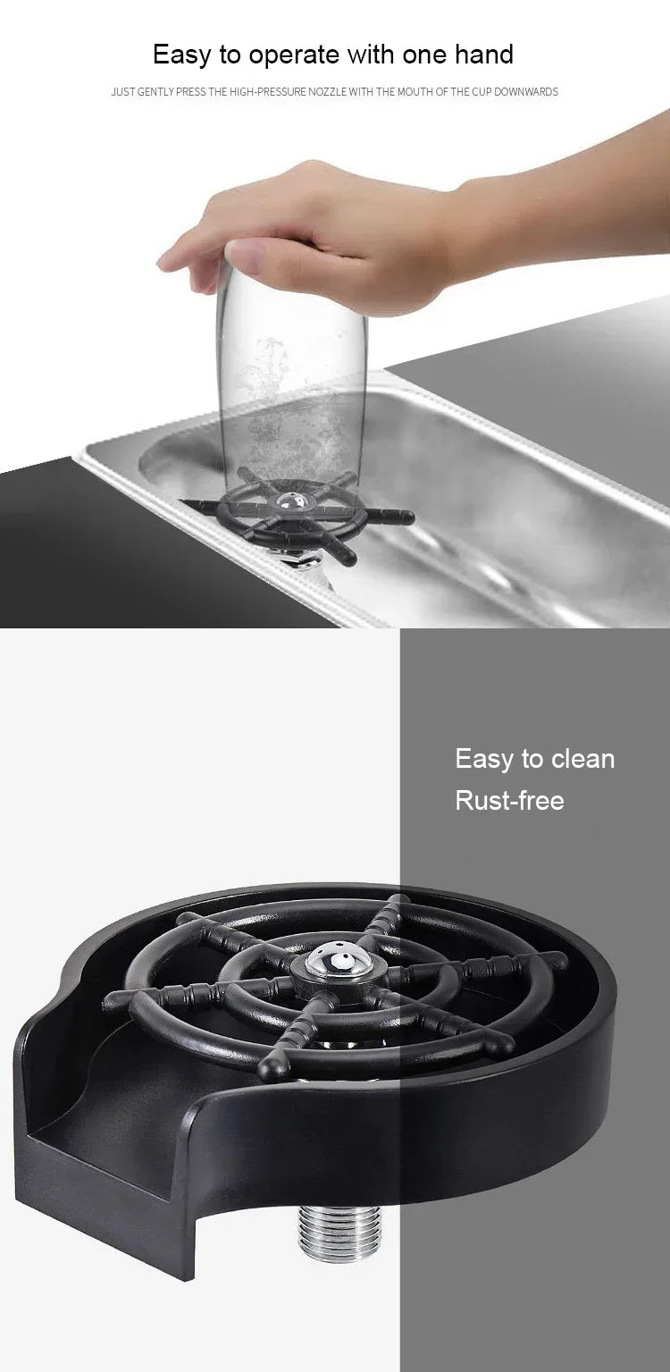 High Pressure Automatic Cup Washer Bar Beer Milk