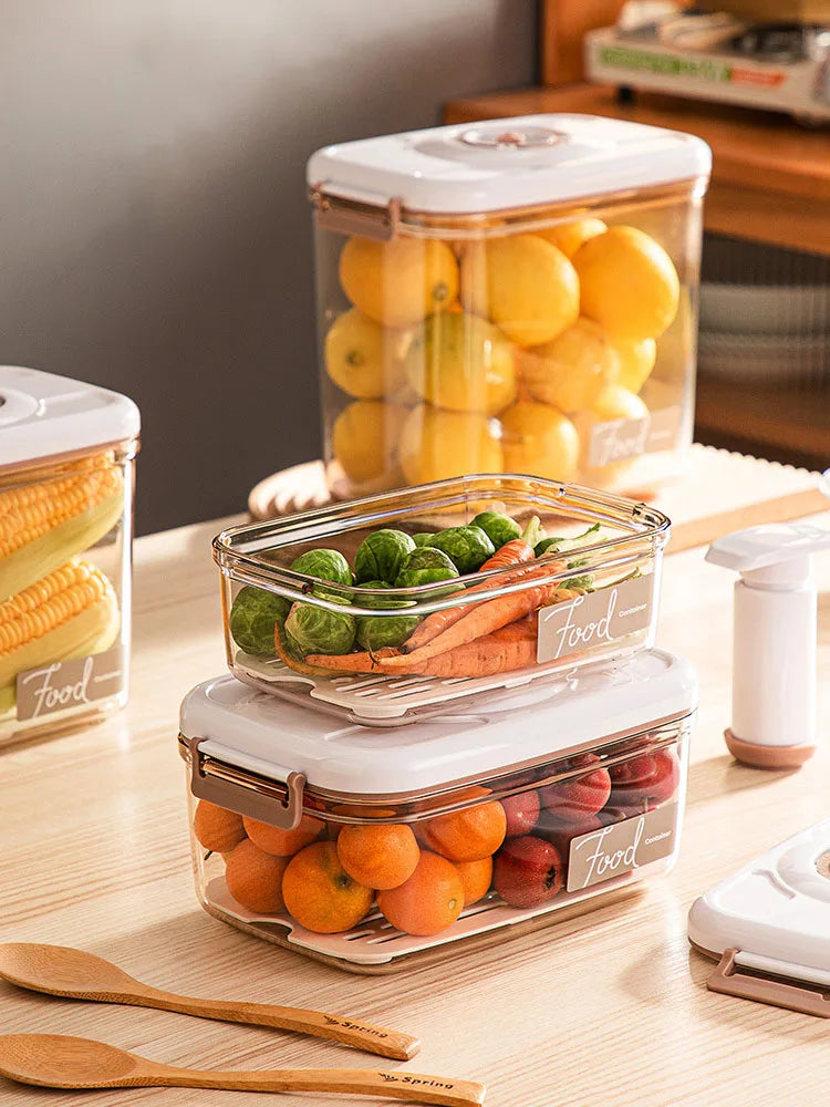 Food Vacuum Storage Box Fresh-Keeping Sealed Canister Large
