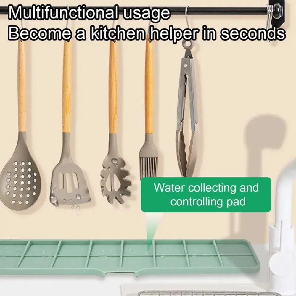 Faucet Silicone Mat Bathroom Anti-Slip Sink Drain Mat