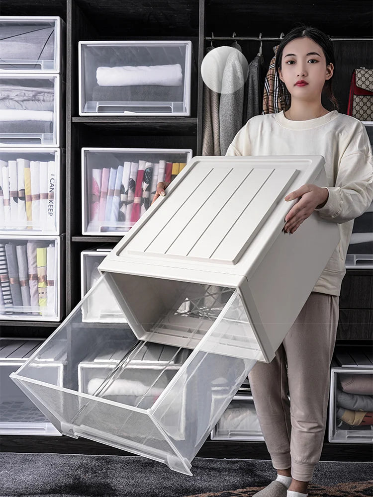 Large Closet Storage Drawer Box Plastic Drawer Clothes