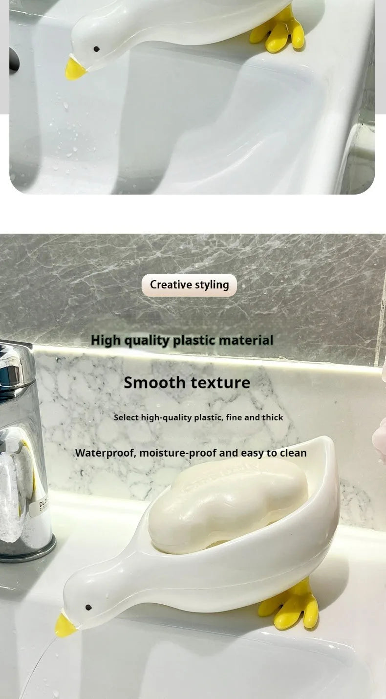Duck Soap Dish - Cute Self Draining Soap