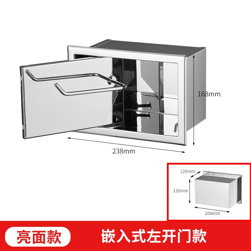 Recessed Matte Black Recessed Toilet Paper Roll Holder